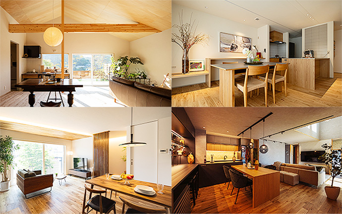 タイプの異なる多数のモデルハウスを自由に見学OK！