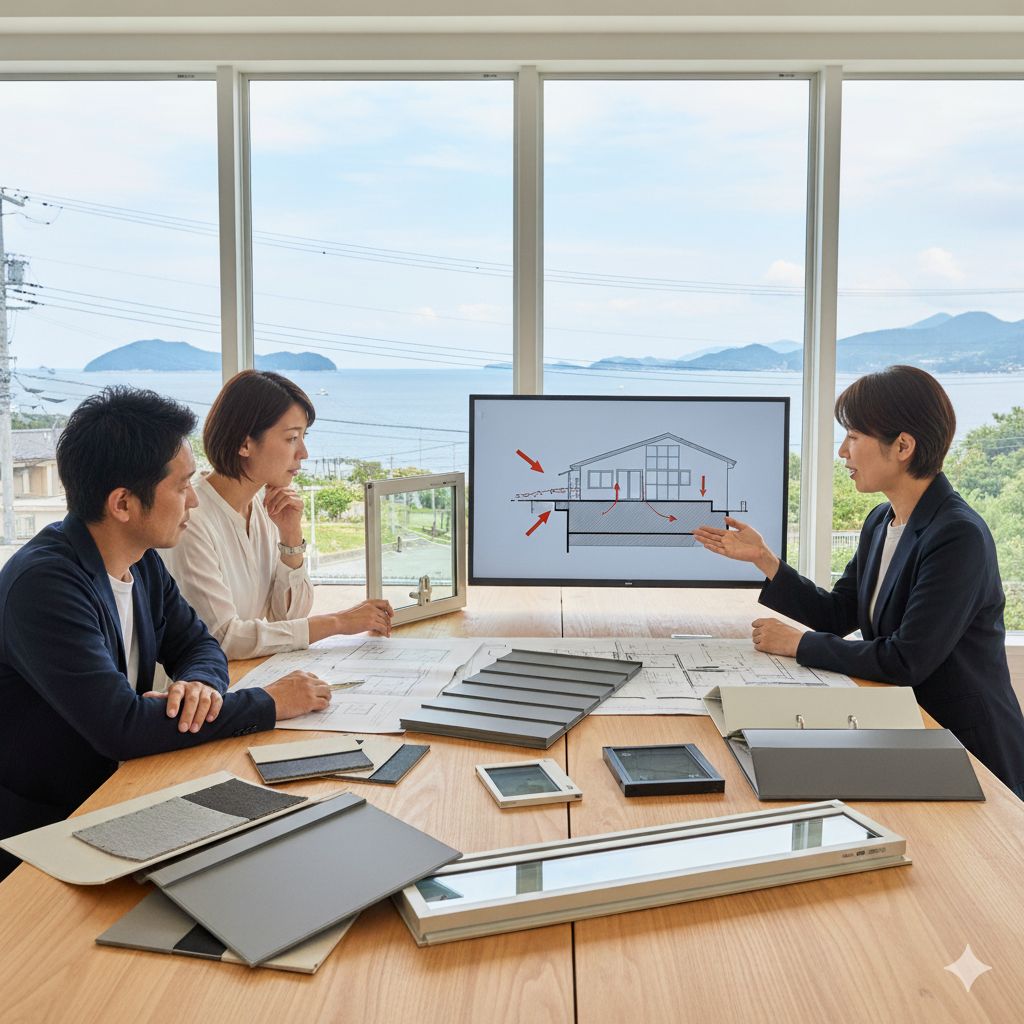 愛媛で塩害に強い家を建てる方法｜台風対策も必須な外壁・屋根・窓の仕様を解説