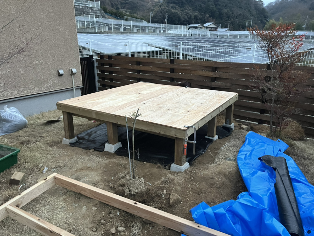 はしもと家　DIY小屋づくり②　土台式編