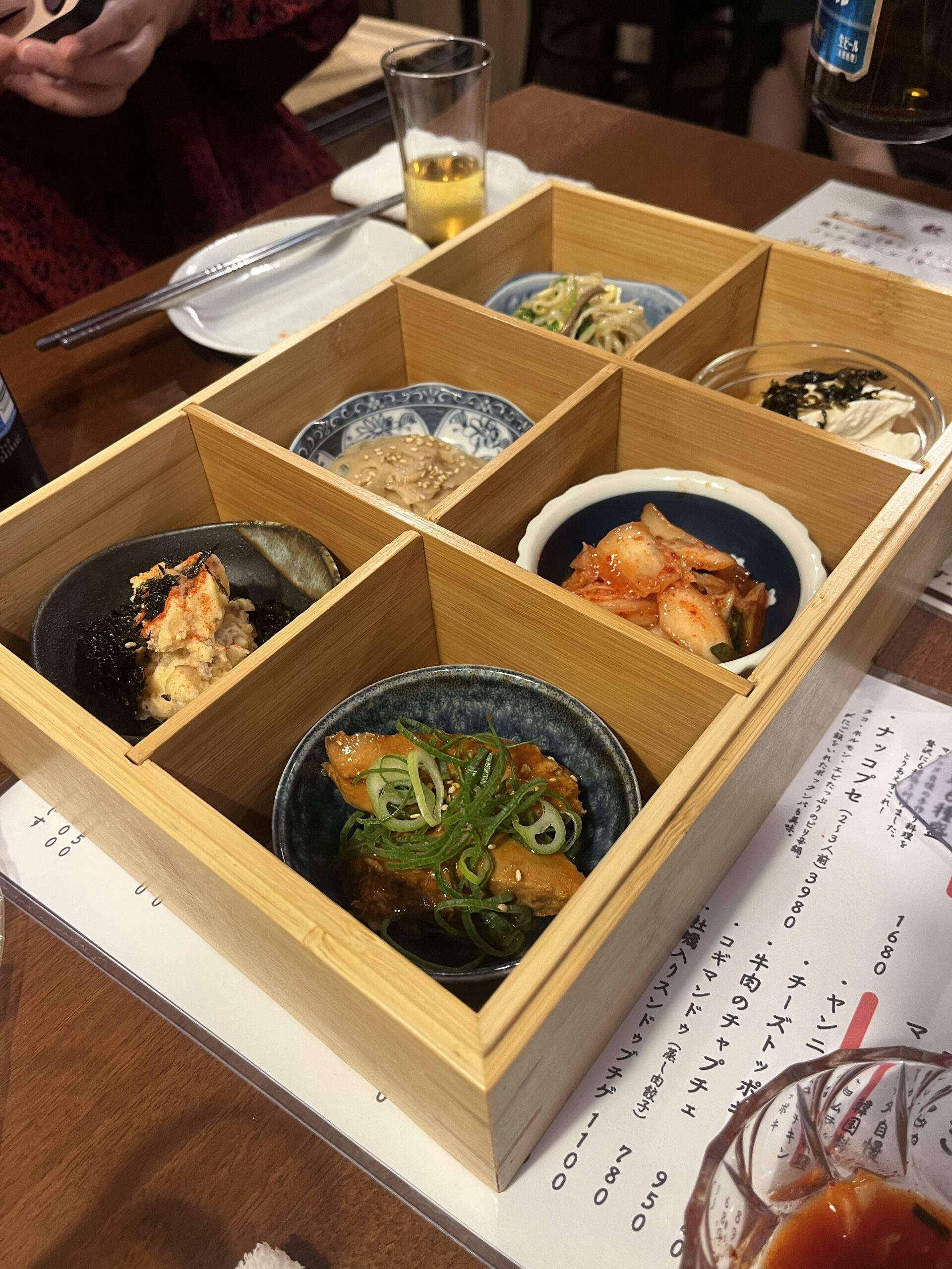 家族で韓国料理屋に行ってきました。